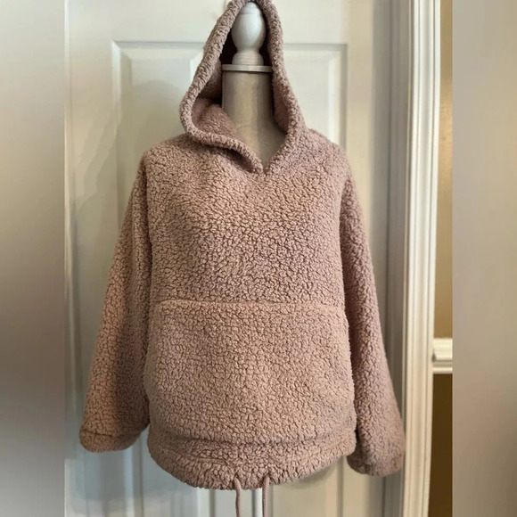 American Eagle Sherpa Cinched Hoodie size M - Picture 3 of 7